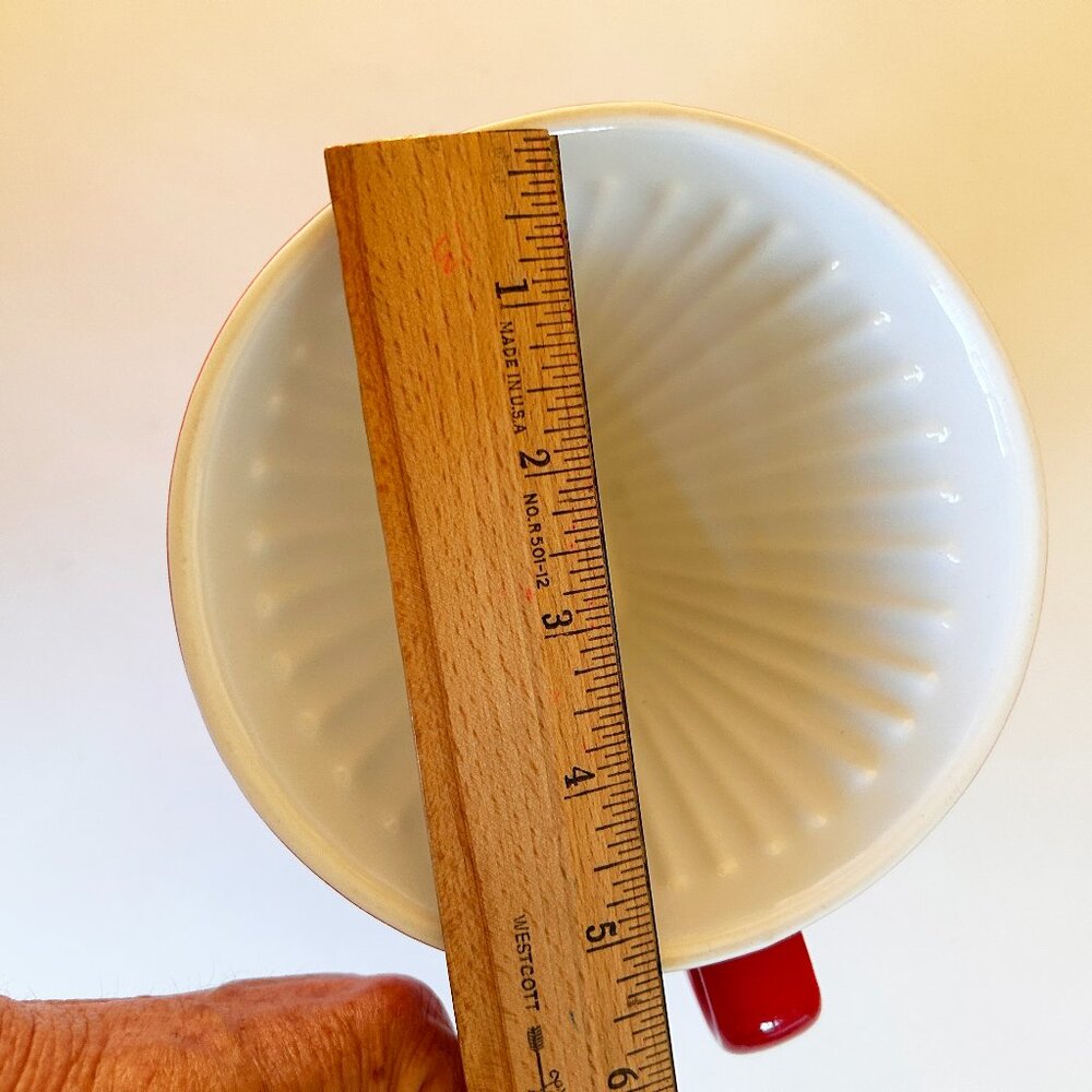 Creano Ceramic 4 Cup Pour Over Coffee Dripper w/ Attached Base - Picture 3 of 4